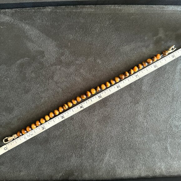 David Yurman Spiritual Beads Bracelet in Tiger's Eye - 6mm - 9.25" - Picture 9 of 9